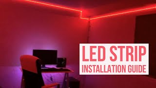 LED Strip Installation Guide  164ft amp 32ft [upl. by Rainah]