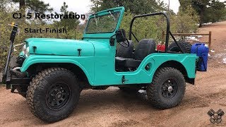 1965 Jeep CJ5 Restoration Full Video [upl. by Llennaj531]