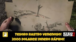 Tesoro del rastro venenoso 2000 Dolares en lingotes RDR2 [upl. by Norse261]