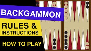 Rules of Backgammon EXPLAINED  How to Play Backgammon [upl. by Ecital]