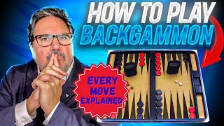 Every Move Fully Explained  How To Play Backgammon [upl. by Hsaniva]