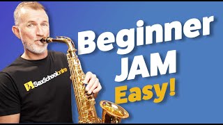 Easy Saxophone Jam for Absolute Beginners [upl. by Notsa]