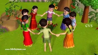 Ringa Ringa Roses  Ring Around the Rosie 3D Kids Songs amp Nursery Rhymes for children [upl. by Edyak]