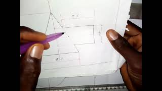 To Draw the Curve of Interpenetration of a Cylinder Intersecting a Cone [upl. by Liew]