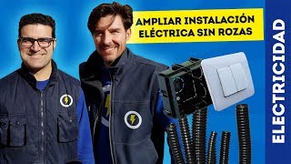 CÓMO AMPLIAR INSTALACIÓN ELÉCTRICA SIN ROMPER PARED [upl. by Einafpets]