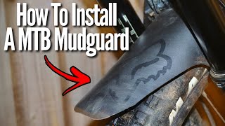 How To Install A Front MTB Mudguard EASILY [upl. by Eveleen]