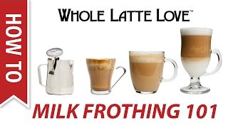 Milk Frothing for Beginners [upl. by Odnumde]