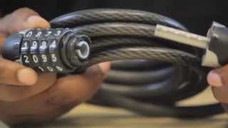 How to reset a Kryptonite Combo Cable [upl. by Laamak]