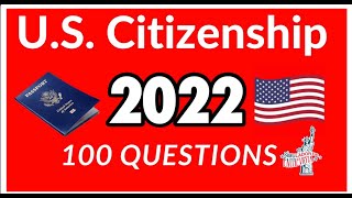 LAS 100 PREGUNTAS CIVICAS CON RESPUESTAS FACILES Y CORTAS ENTREVISTA PARA CIUDADANIA AMERICANA [upl. by Yasnyl]