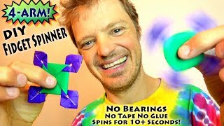 DIY Fidget Spinner WITHOUT BEARINGS [upl. by Ancelin]