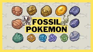 Every Fossil Pokemon Gen 1  8 [upl. by Kiah]