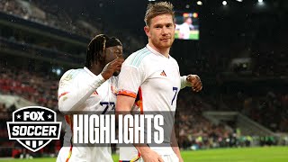 Germany vs Belgium Highlights  FOX Soccer [upl. by Rramaj]