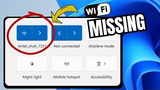 How To Fix Wifi Not Showing In Windows 11 After Update 4 Settings [upl. by Aneeled]