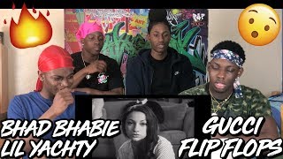 BHAD BHABIE feat Lil Yachty  quotGucci Flip Flopsquot Official Music Video  REACTION [upl. by Corenda]