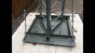 Tilting HAM Radio Antenna Tower  Part 1 [upl. by Furlani783]