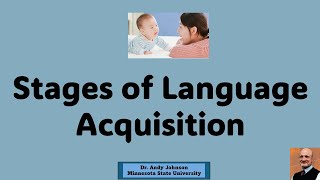 STAGES OF LANGUAGE ACQUISITION [upl. by Harutak]