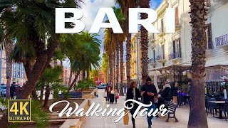 Bari ITALY  4K Ultra HD Walking Tour [upl. by Adnilema]