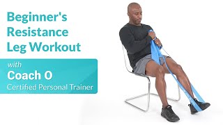 Resistance Band Leg Workout for Beginners [upl. by Gnurt783]