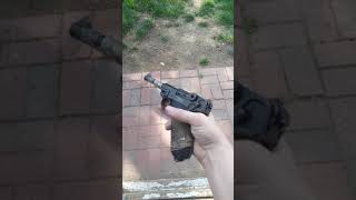 KWC Luger P08 airsoft firing demo [upl. by Pet254]