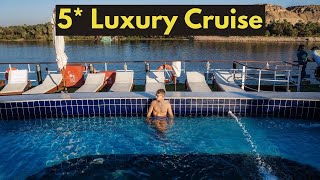 5 Luxury Nile Cruise  Egypt 🇪🇬 [upl. by Karee948]