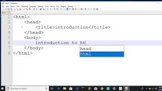 HOW TO CREATE AND RUN HTML IN NOTEPAD [upl. by Eilyw716]