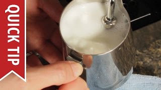 How to AutoFroth Milk for Lattes [upl. by Noemad992]