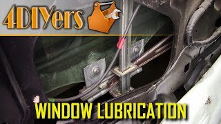 How to Lubricate a Window Regulator or Mechanism using DeoxIT [upl. by Auhs]