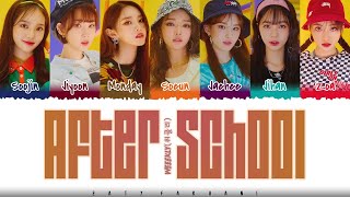 WEEEKLY  AFTER SCHOOL Lyrics Color CodedHanRomEng [upl. by Edora34]