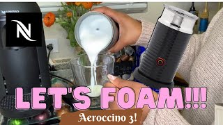 How To Foam Milk With Aeroccino 3 Make Coffee With Foam Tips amp Tricks  Easy Foamed Latte Recipe [upl. by Einahpts]