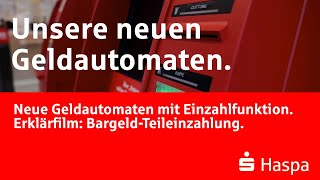 BargeldTeileinzahlung  Hamburger Sparkasse  Neue Geldautomaten mit Einzahlfunktion [upl. by Caputto298]