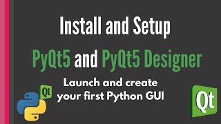 Install and Setup PyQt5 and Qt Designer PyQt5 tutorial [upl. by Anail83]