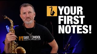 Saxophone Lesson  Beginner Saxophone  First Notes [upl. by Hortensia]