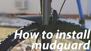 How to install mountain bike mudguard [upl. by Kurtis998]