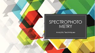 Lab Instrumentation Spectrophotometry [upl. by Bridie924]