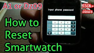 How to Reset Smartwatch  Hard reset with password for all smart watch [upl. by Astri71]