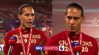 quotNo one can say anythingquot  Virgil van Dijk gives brilliant interview as a Premier League champion [upl. by Epps]