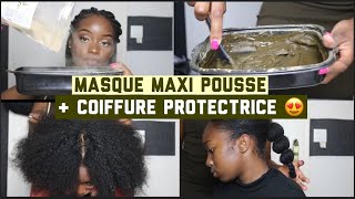 LES POUDRES INDIENNES POUR UNE MAXI POUSSE  DIY MASQUE FORTIFIANTCOIFFURE PROTECTRICE  ADA NMZ [upl. by Sandeep]