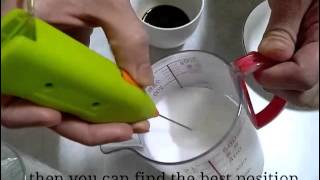 How To Make Latte Art with Mini Milk Frother [upl. by Enegue]