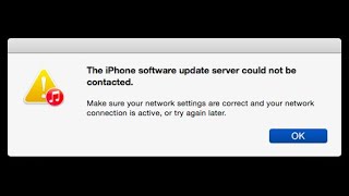 The iPhone software update server could not be contacted  full solution  u will get in the video [upl. by Neerhtak]