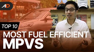 Top 10 Most Fuel Efficient MPVs  Behind a Desk [upl. by Nileuqcaj]