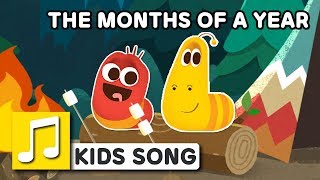 THE MONTHS OF A YEAR  LARVA KIDS  NURSERY RHYME  KIDS SONGS  2 min  LEARNING SONGS [upl. by Shira]