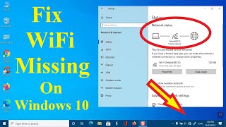 Fix WiFi Not Showing in Settings On Windows 10 Fix Missing WiFi  Howtosolveit [upl. by Namas]