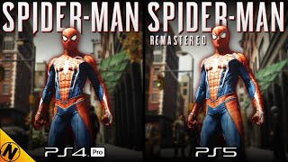 SpiderMan Remastered PS5 vs SpiderMan PS4  Direct Comparison [upl. by Stander]