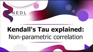 Kendalls Tau explained Nonparametric correlation Excel [upl. by Cathi]