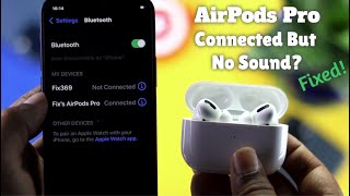 Fixed AirPods Pro Connected But No Sound [upl. by Sontich]