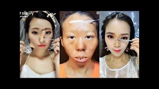 CRAZY Asian Makeup Transformations 😱 Chinese Makeup Tutorial Compilation 2018 [upl. by Sitrik413]