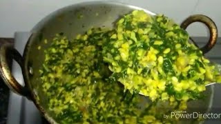 Healthy Menthe Hesarubele Palya In Kannada ಮೇಂತೆ ಸೋಪ್ಪಿನ ಪಲ್ಯ  How to Make Simple Methy bhaji [upl. by Dagall989]