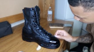 HOW TO SHINE MILITARY BOOTS 2019 [upl. by Sherris]