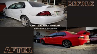 Mitsubishi Lancer Converted To Mitsubishi Evo7 [upl. by Luehrmann271]