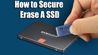 How to Secure Erase A SSD [upl. by Yrrat]